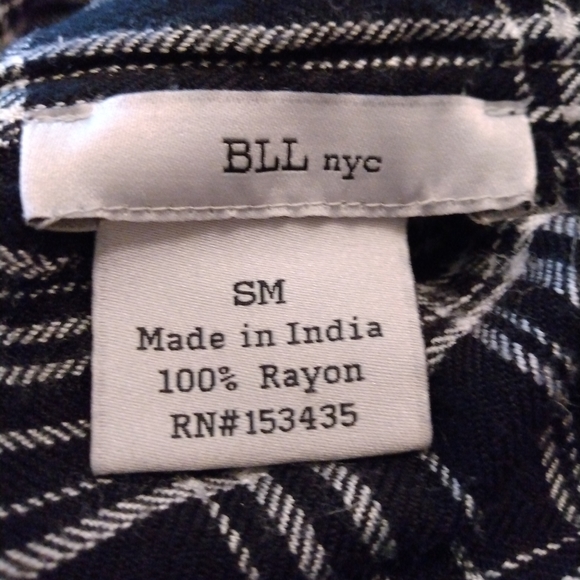 BLL NYC Plaid Flannel Shirt Dress - Picture 11 of 13